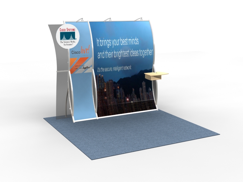 DM-0752 Portable Hybrid Tradeshow Exhibit