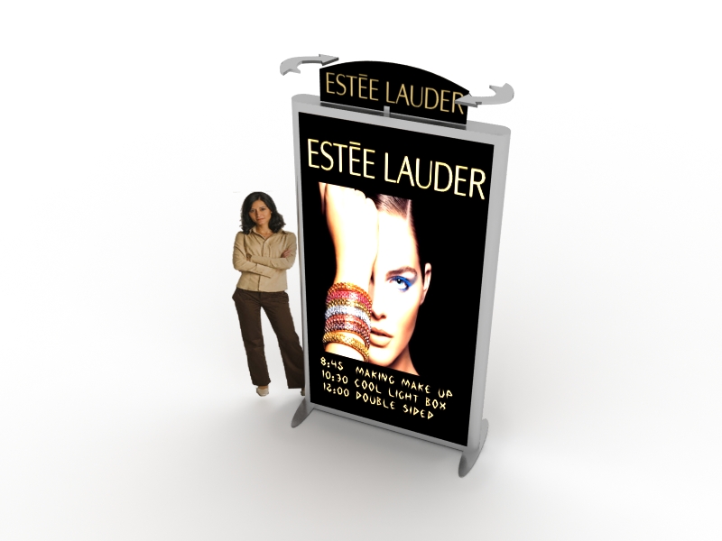 DM-0802 Large Tradeshow and Event Lightbox with Rotating Header