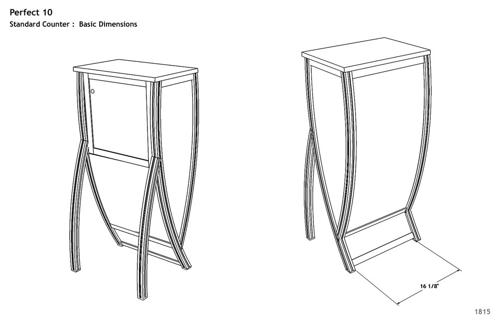 VK-1601 Tradeshow Counter or Pedestal -- Image 3